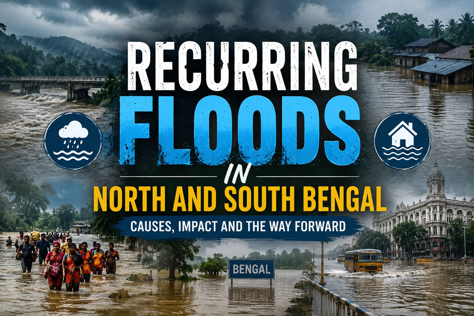 Recurring Floods in North and South Bengal : A challenge beyond the monsoon.